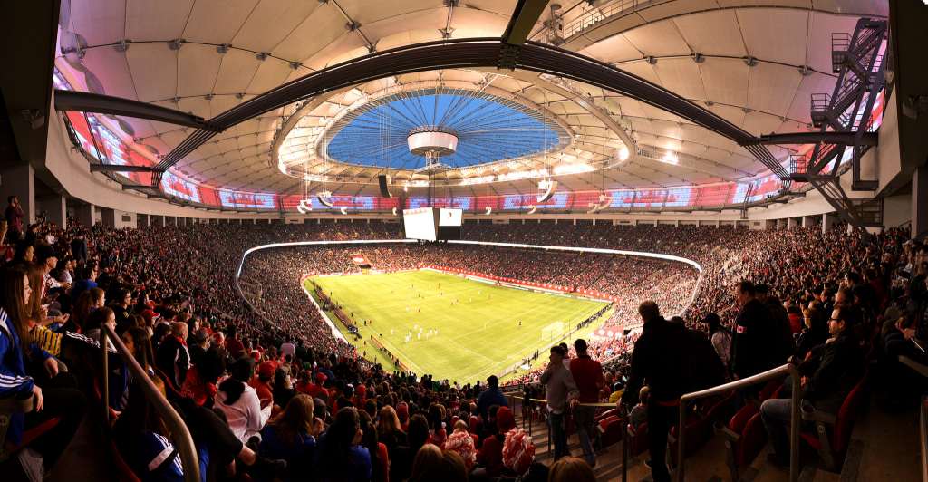 BC Place was full for Friday's World Cup qualifier. PHOTO: JAY SHAW/CANADA SOCCER
