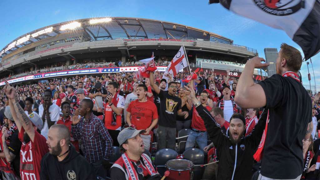 Ottawa Fury fans PHOTO: STEVE KINGSMAN/CANADA SOCCER